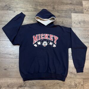 Vintage 90s Disney Designs Label Mickey Mouse Hoodie Made in USA - Men's XXL 2XL